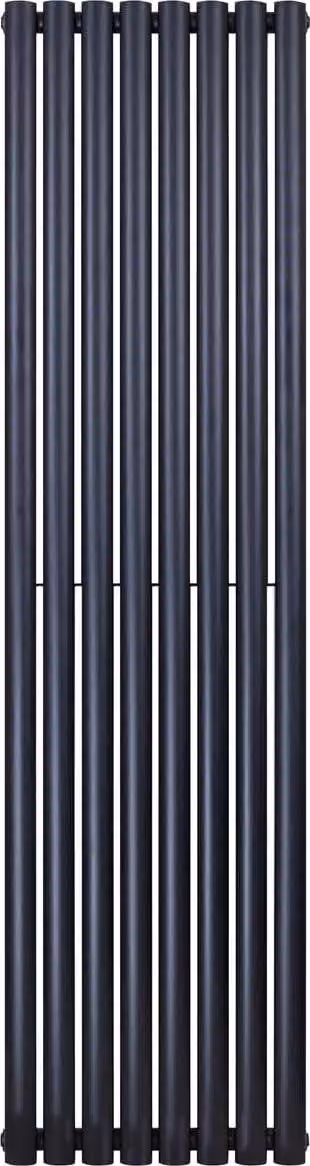 Belrad Paneelradiator verticaal dubbelwandig zwart mat H 1800 x B 472 cm 1640W