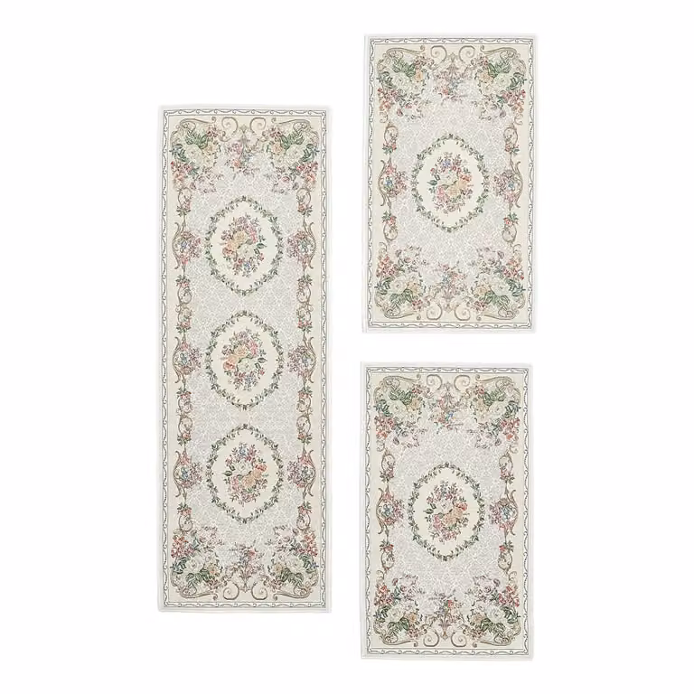 home24 Bedomranding Flomi Florence 3-delig beige floral classic