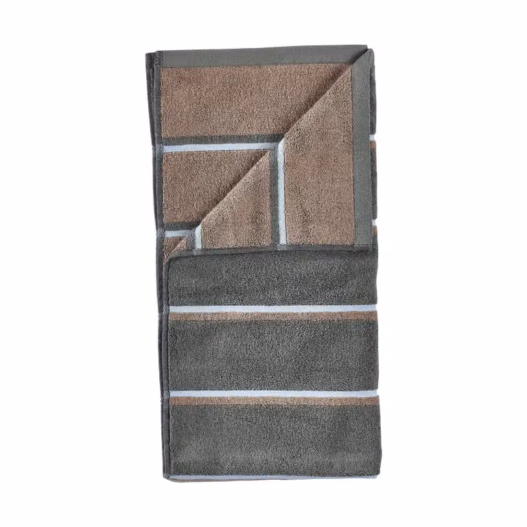 Zone Denmark Sauna handdoek Olive green-taupe-blue fog, 50 x 100 cm