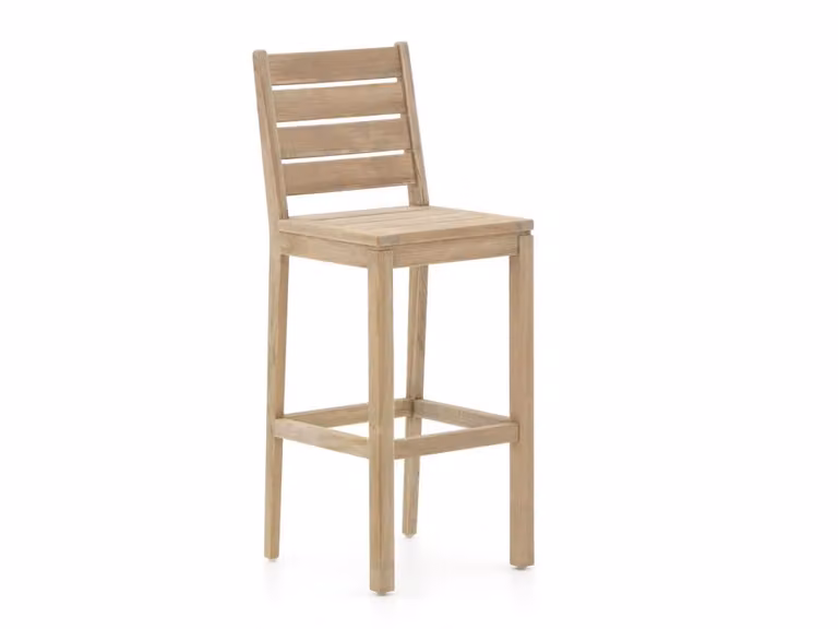 ROUGH Furniture Barkruk ROUGH-S in Old Teak hout voor in de tuin