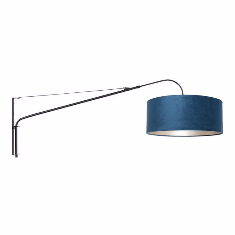 Steinhauer Verstelbare Muurlamp Elegant Classy zwart met blauw