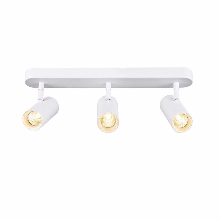 Noblo Opbouwspot wit 3-lichts aluminium 2700K warm wit