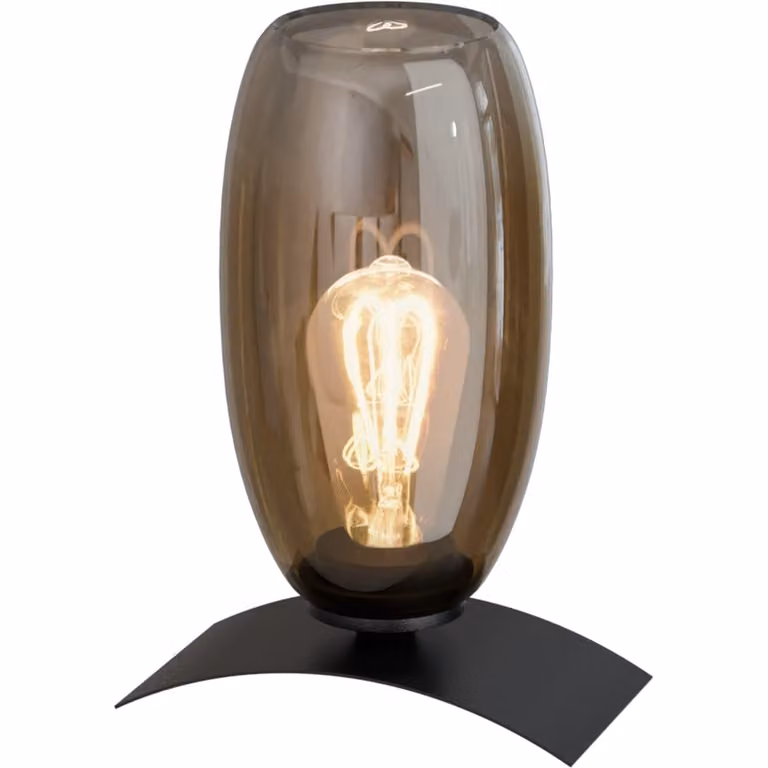 Masterlight Tafellamp Olive - Zwart - Glas en Aluminium - Ø 12,5 cm