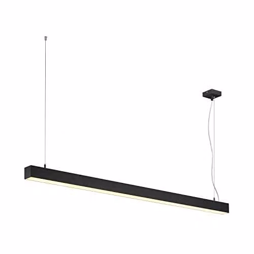 SLV Q-LINE DALI Single LED Pendelarmatuur, Zwart, Dimbaar, Warm Wit