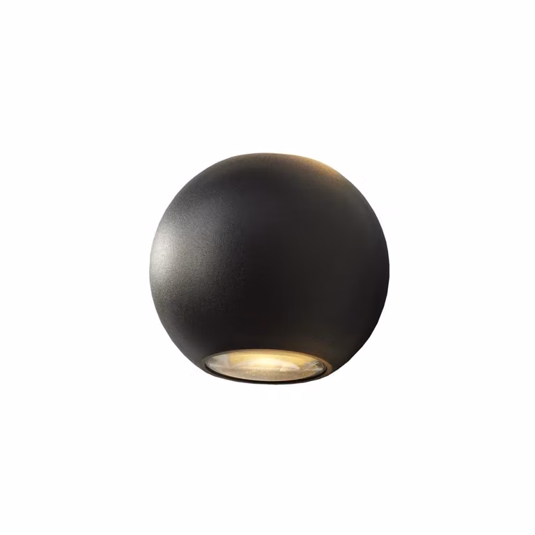 Artdelight Denver Buitenlamp Up/Down Rond - Zwart - Ø 10 cm