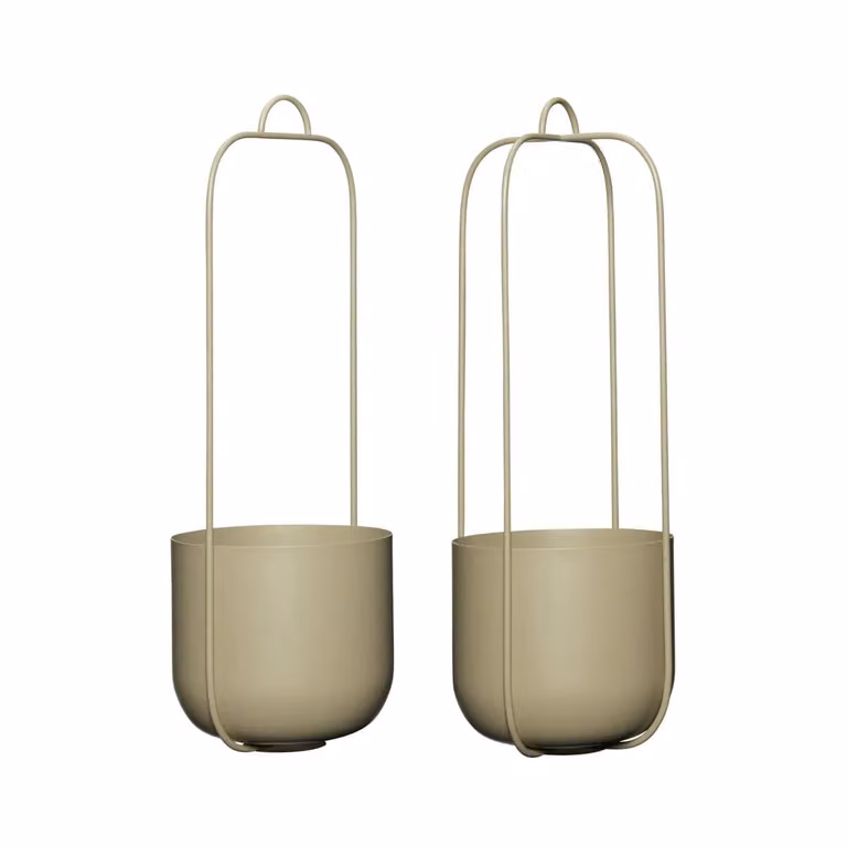 Hubsch Lotus hangende bloempotten set van 2 stuks