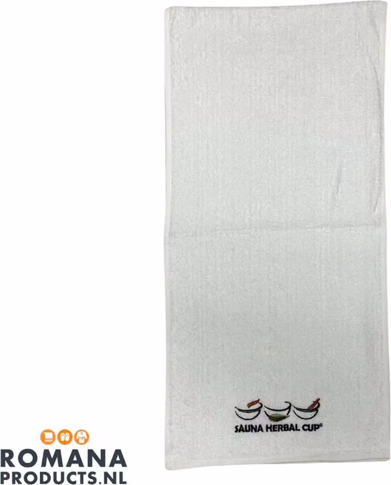 Herbal Cup Lepeldoek Wit Bamboo Sauna Doek voor Volwassenen