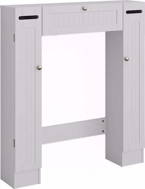 Vicco Toiletkast Bianco Wit met toiletpapierdispenser links en rechts, Model 54281