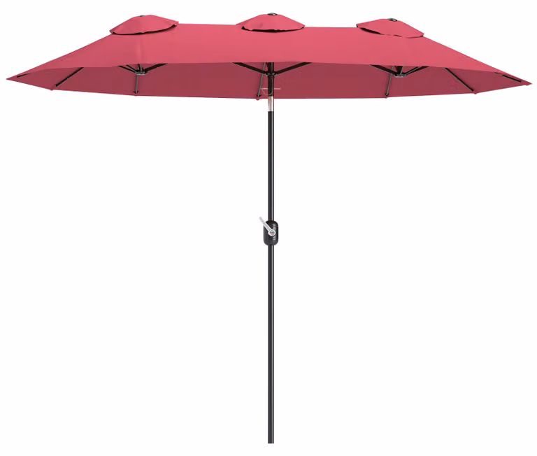 Outsunny Tuinkap Markieskap met Windbestendig Dak voor Terras, 295 x 152 cm