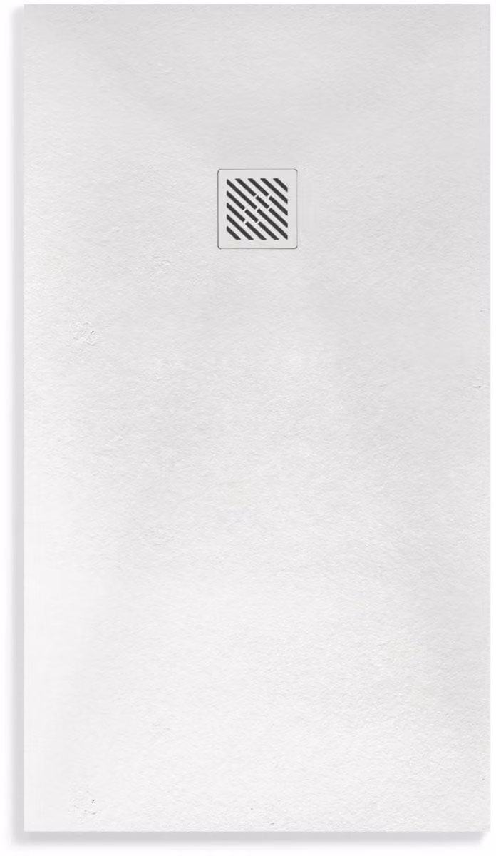 ALONI Madison Douchebak van Composiet in Mat Wit, 140 x 90 x 3 cm