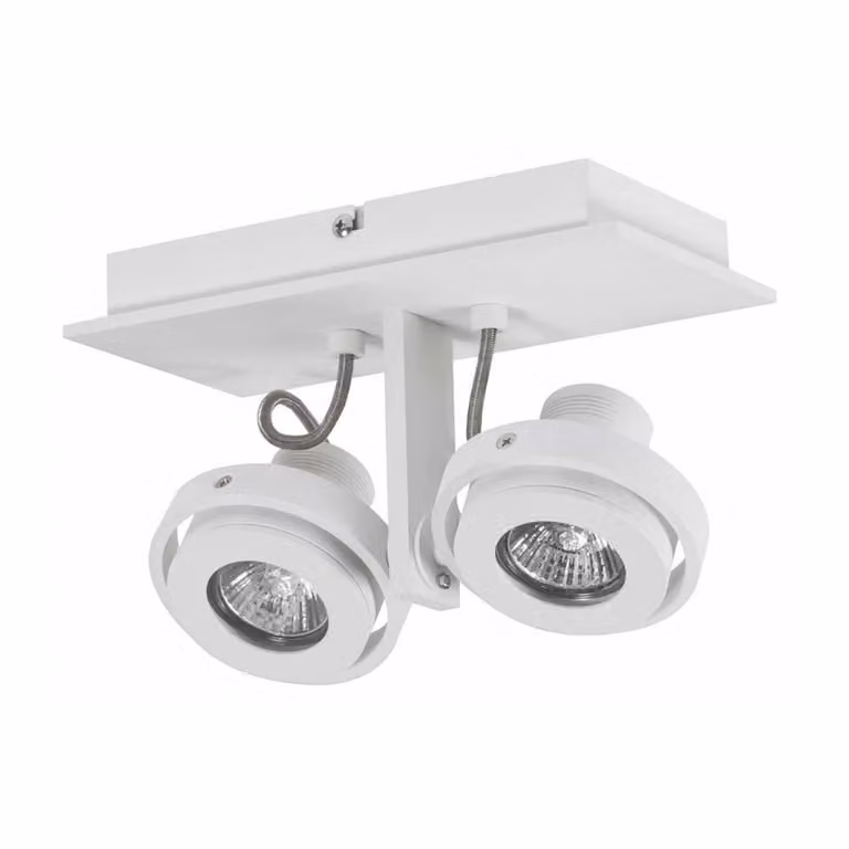 Artdelight Meist Witte Opbouwspot 2-Lichts - Modern en Verstelbaar