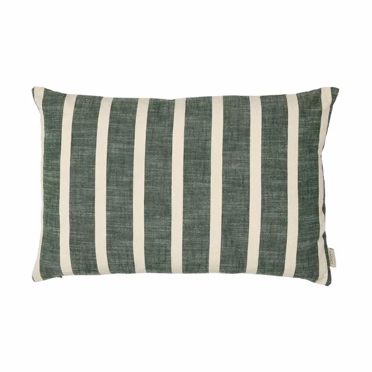 OYOY Kara kussenhoes Green-white 40 x 60 cm