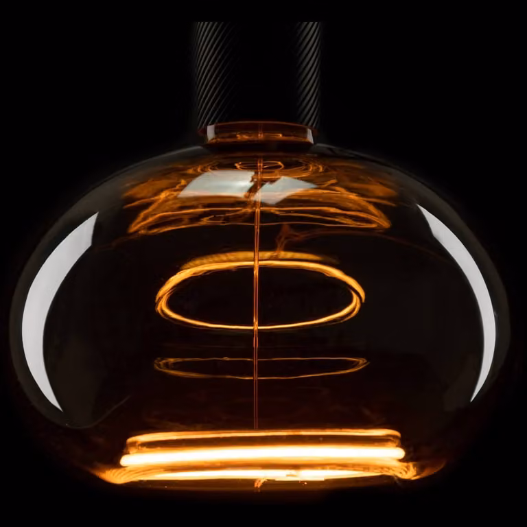 Segula Floating Smoke Design LED Globe Lichtbron - E27 - 5W - 210lm - 1900K - Transparant - Ø 20 cm