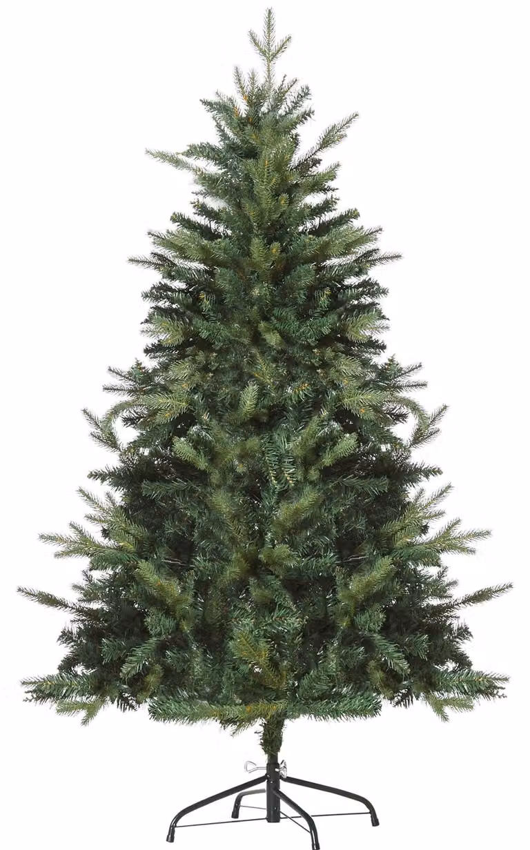 HOMCOM Kerstboom, Kunstmatige Den, Wit, 1,5 meter