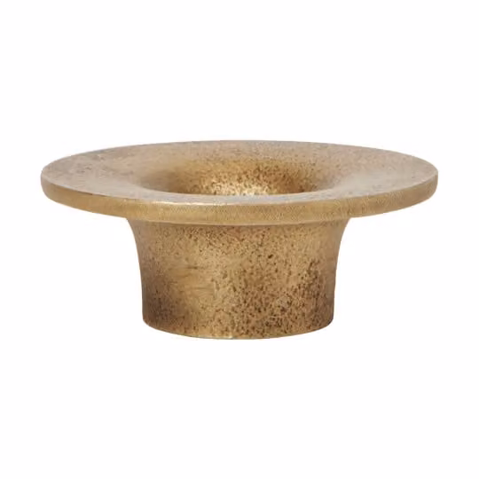 Ferm Living Soothe kandelaar Brass Finish Ø8 cm