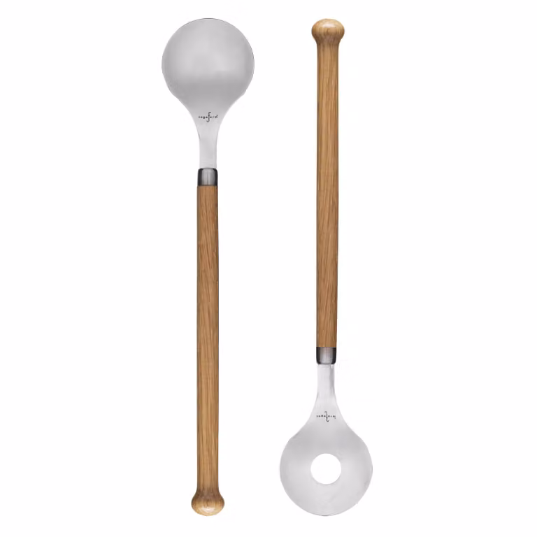 Sagaform Nature Saladebestek Set van 2 - Hout en RVS - 31 cm
