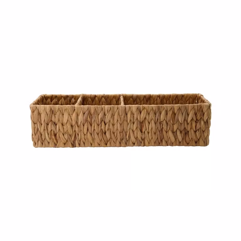 House Doctor Store opbergmand van waterhyacint met open weefpatroon, 12 x 40 cm