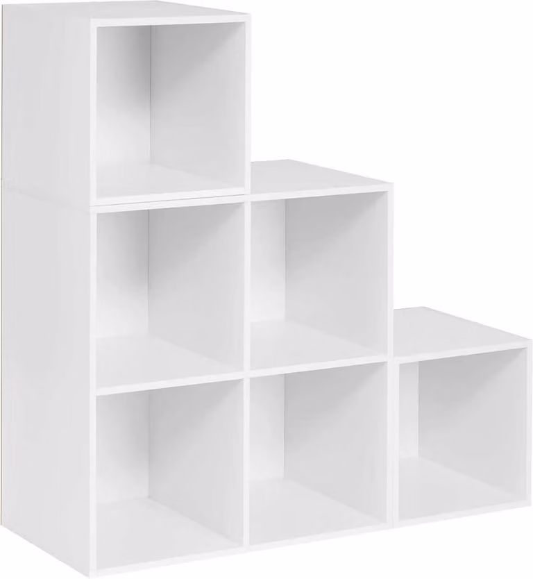 Bolt Edge Open Boekenkast Wit - 6 Vakken - B/D/H: 90 x 30 x 90 cm