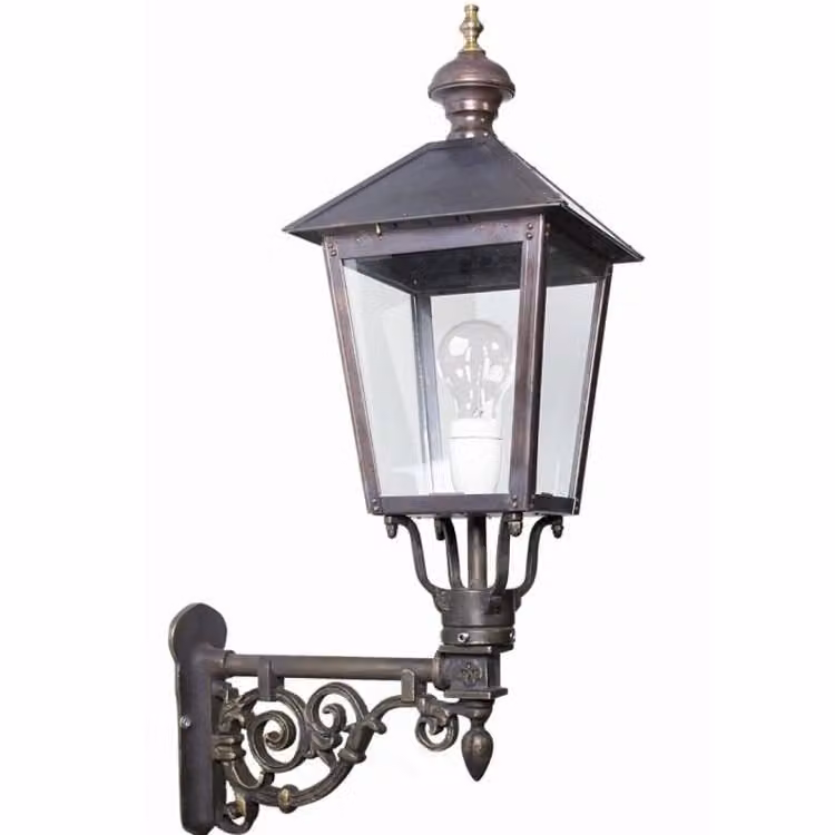 Nostalgische Wandlamp Brandenburg van KS Verlichting in bronsbruin