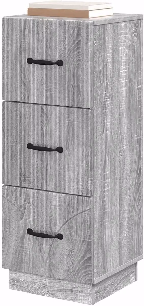 Vintage ladenkast in grijs Sonoma voor de woonkamer, slaapkamer of werkkamer - B: 33 cm, D: 345 cm, H: 87 cm