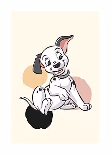 Komar Disney 101 Dalmatiërs Dots Poster, Multicolor, 50 x 70 cm
