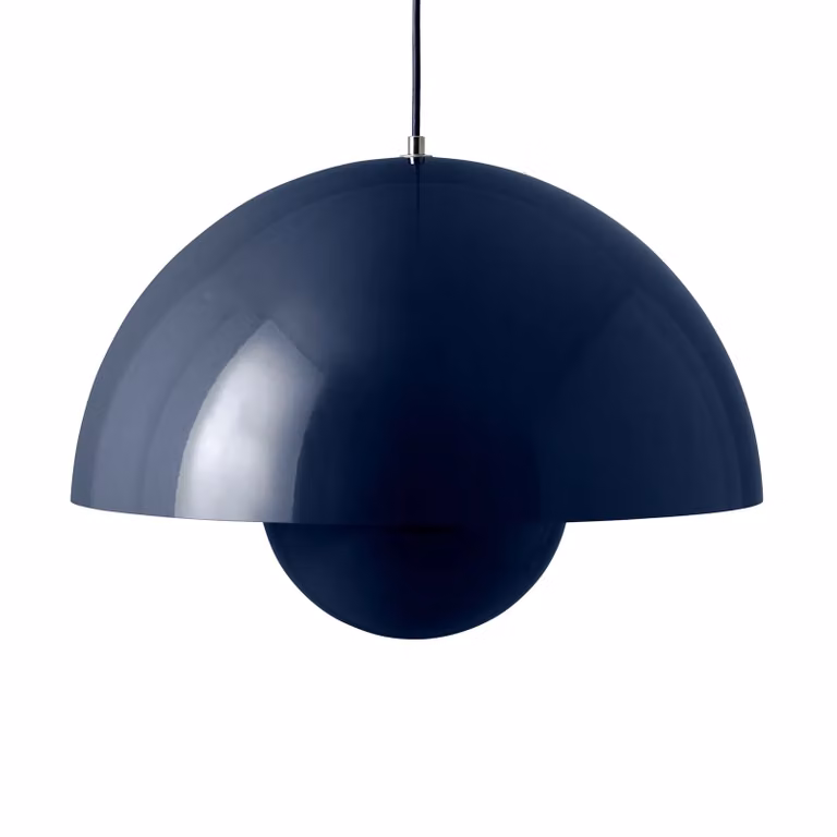 &Tradition Flowerpot VP2 hanglamp groot Steel blue Ø 50 cm
