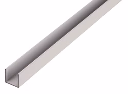 Alberts 472825 U-profiel Aluminium Natuurlijk B/D/H: 25 x 25 x 2000 mm