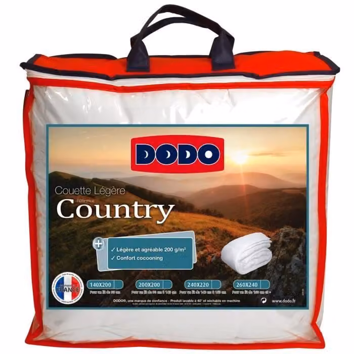 Dodo Country kussenhoes van katoen - Wit - 200 x 200 cm