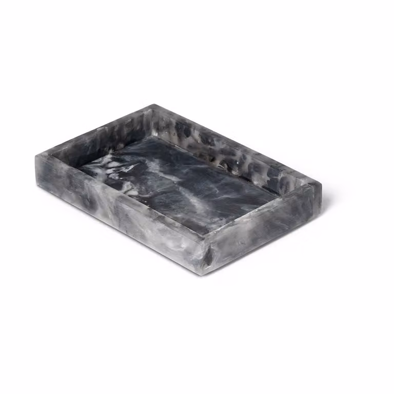 Ferm Living Mist decoratieplateau Charcoal 10 x 15 cm