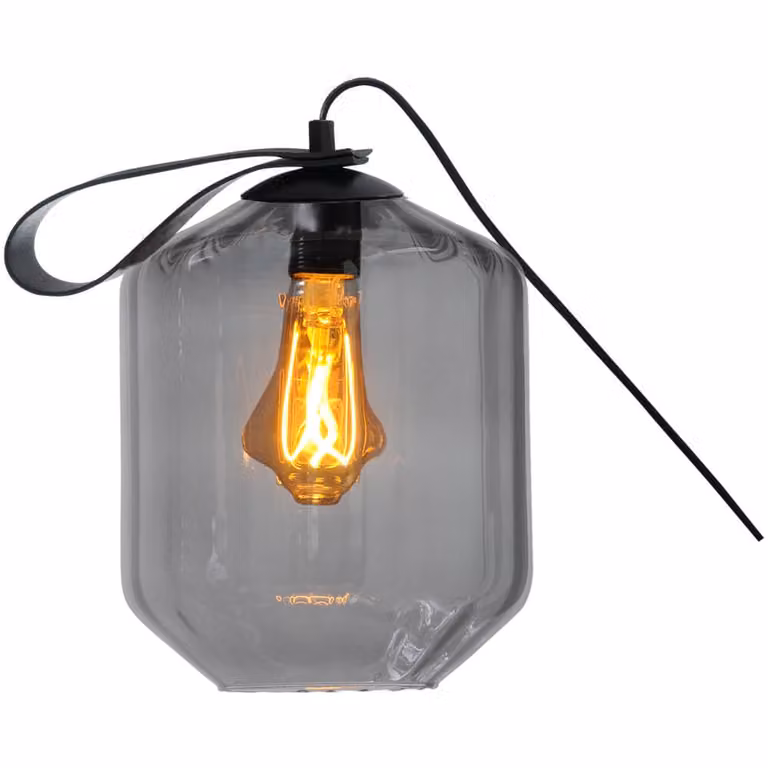 Masterlight home24 Tafellamp Porto V zwart/transparant B/D/H: 19 x 40 x 19 cm