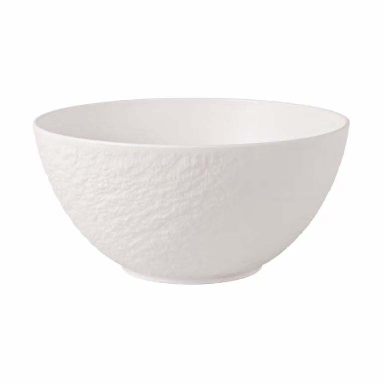 Villeroy & Boch Manufacture Rock salade- en serveerschaal Blanc B/D/H: 24 x 24 x 12 cm