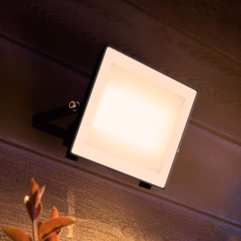 Philips Lois UE LED-buitenspot, 24 W, 3.000 K, IP65, zwart, Aluminium