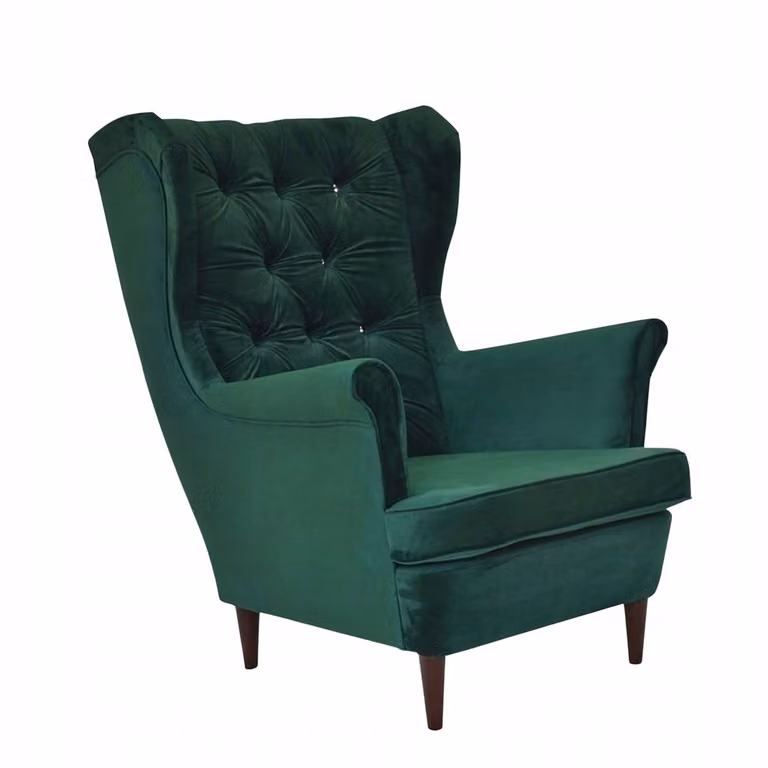 Family Meble Gaja Serie Scandinavische Fauteuil - Donkergroen