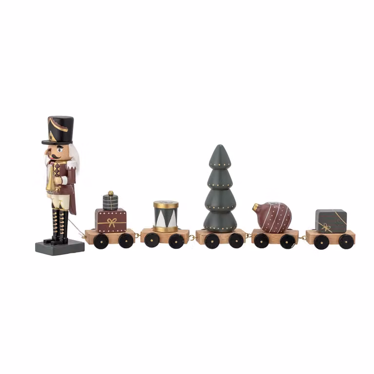 Bloomingville Vadim notenkraker decoratietrein Groen, 50 cm