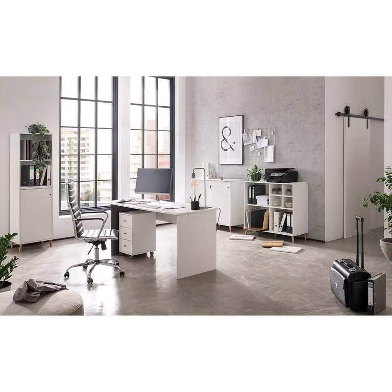 home24 Open kast wit, Breedte: 100 cm