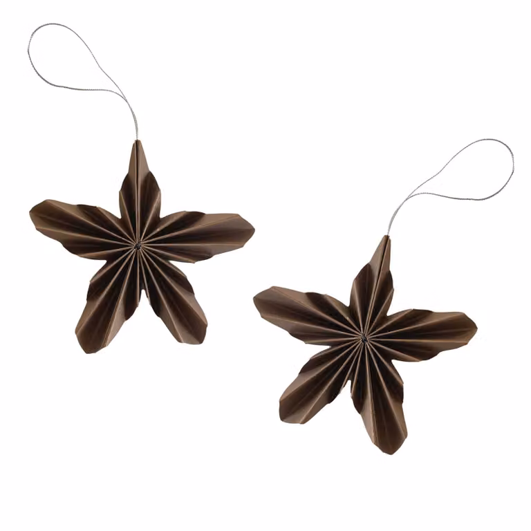 Cooee Design Kersthanger Paper Stars Coffee