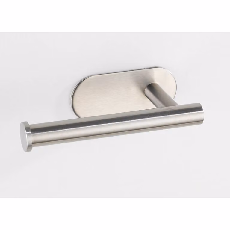 home24 Turbo-Loc wc-papierhouder Orea roestvrij staal zilver/mat B: 16 cm, D: 4 cm, H: 7 cm