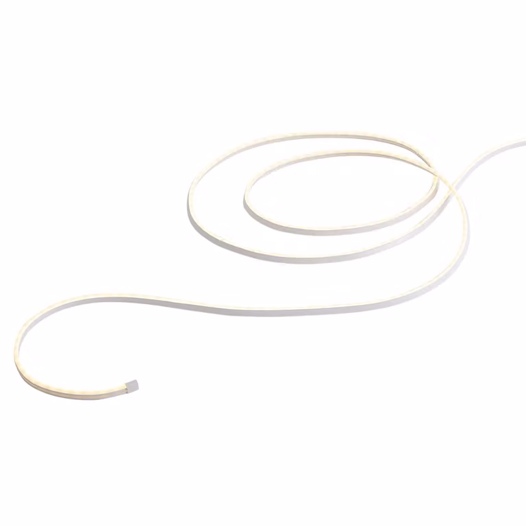 Qazqa Smart LED Strip 5 meter CCT 30W 350 lm 2700-6500K IP44 wit afstandsbediening wit witte COB LED strip