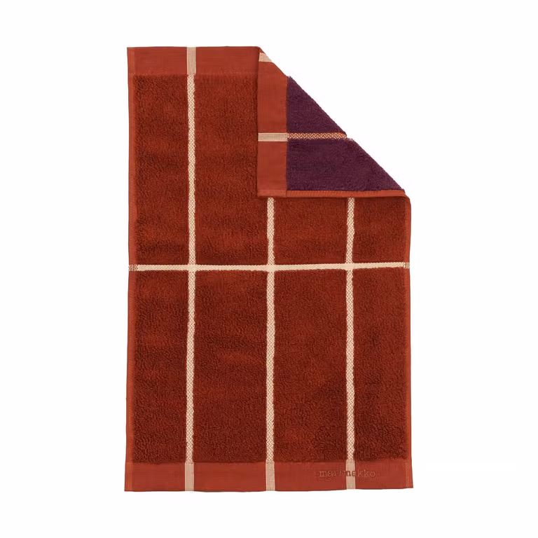Marimekko Tiiliskivi handdoek Brick-plum-hay B: 50 cm, D: 30 cm