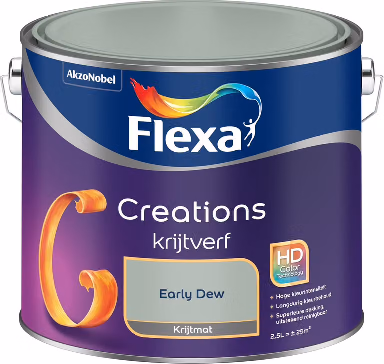 Flexa Creations Muurverf Krijt - Early Dew - 2,5 L