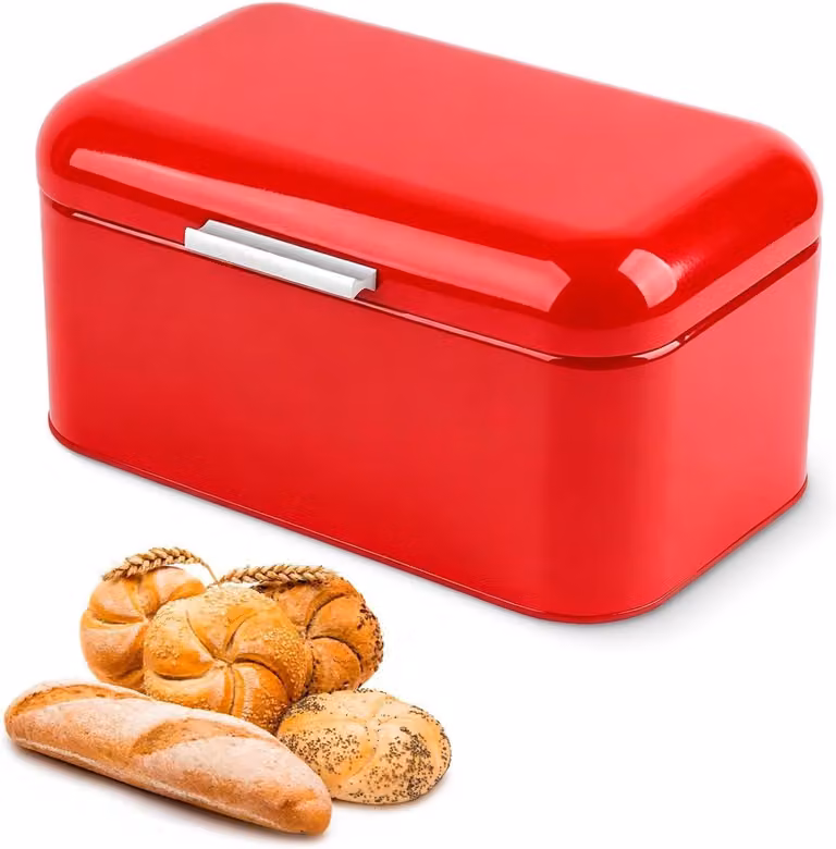 Metalen brooddoos voor keuken, retro broodopslag container voor organisatie en versheid van brood