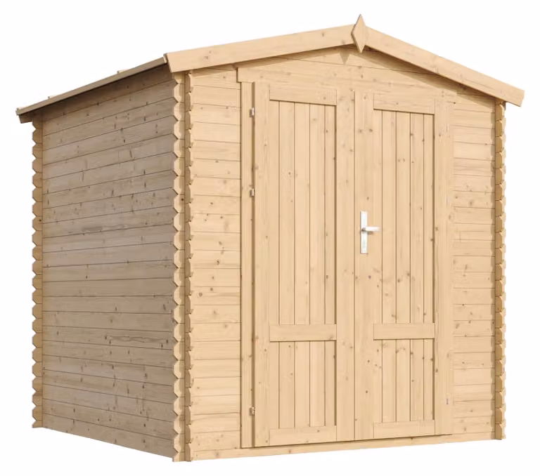 TIMBELA M343F1 Houten Tuinhuis 3,53 m² met Massief Houten Paneeldeur