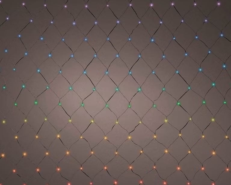 Lumineo Led netwerkverlichting met 288 lampjes, multi-color, 1 x 4 m