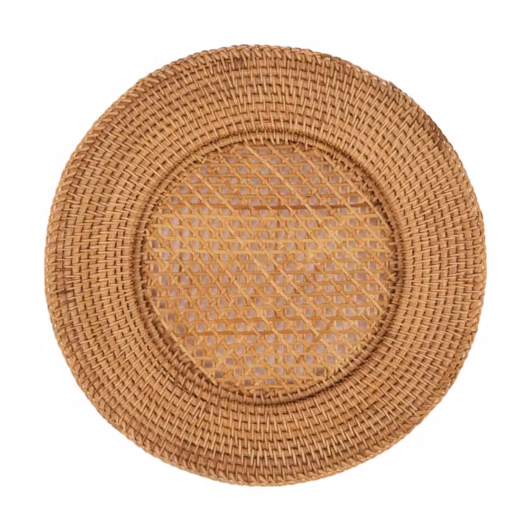 Pick a Poppy Classic Rattan placemat Natural, Diameter: 33 cm