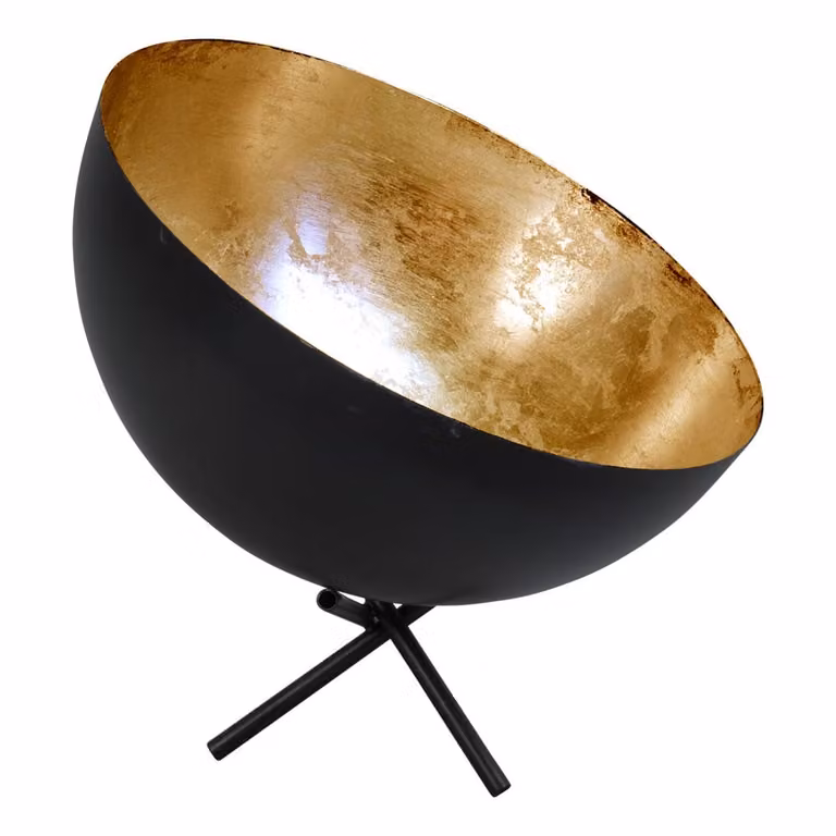 Masterlight Industria 30 Uplighter tafellamp goud/messing en zwart