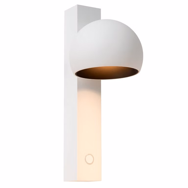 Premium by Lucide Esfera LED Wandlamp - Wit - Dimbare leeslamp voor de slaapkamer