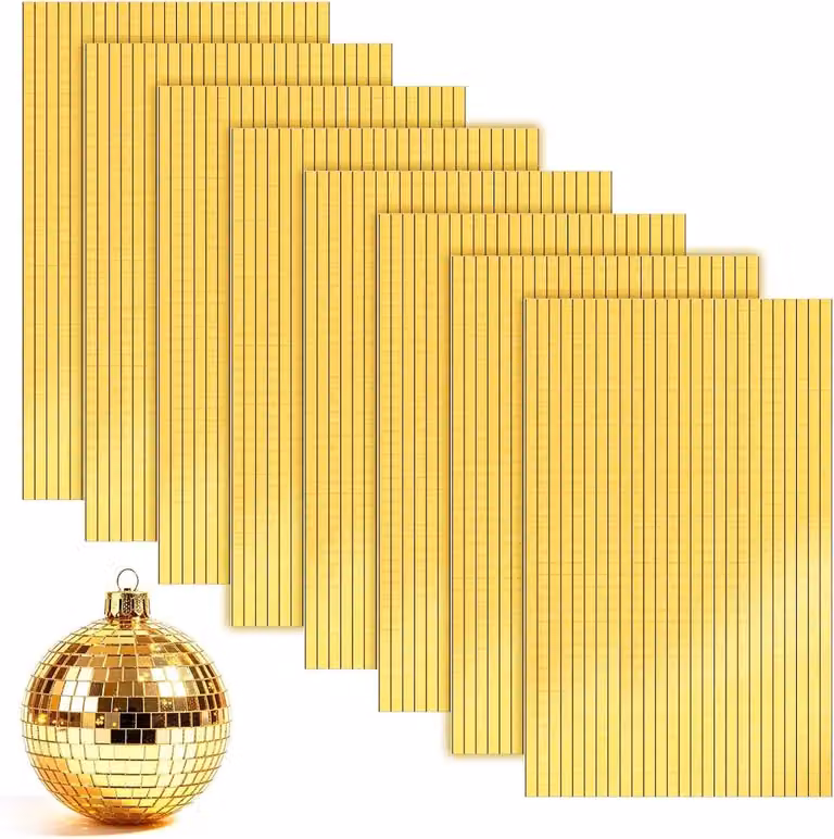 ShopVlot Mini-spiegeltegels 5 mm - Zelfklevend en Waterdicht voor Wanddecoratie
