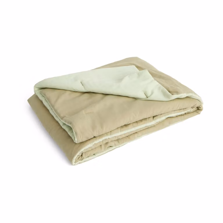 HAY Air Quilt plaid Mint green, 140 x 200 cm