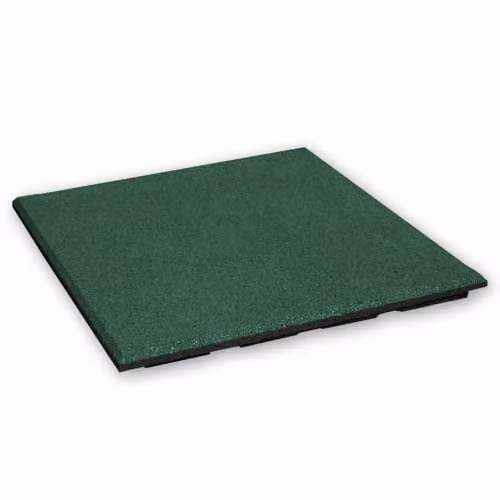 Rubber tegels 25 mm - 1 m2 (4 tegels van 50 x 50 cm) - Groen