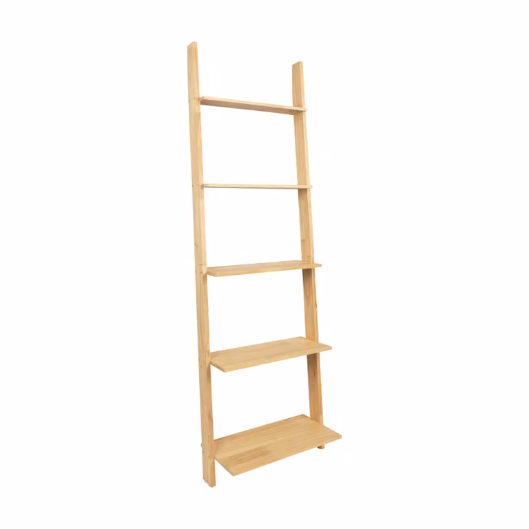 QUVIO Decoratieladder van hout - B: 25 cm, D: 16 cm, H: 160 cm